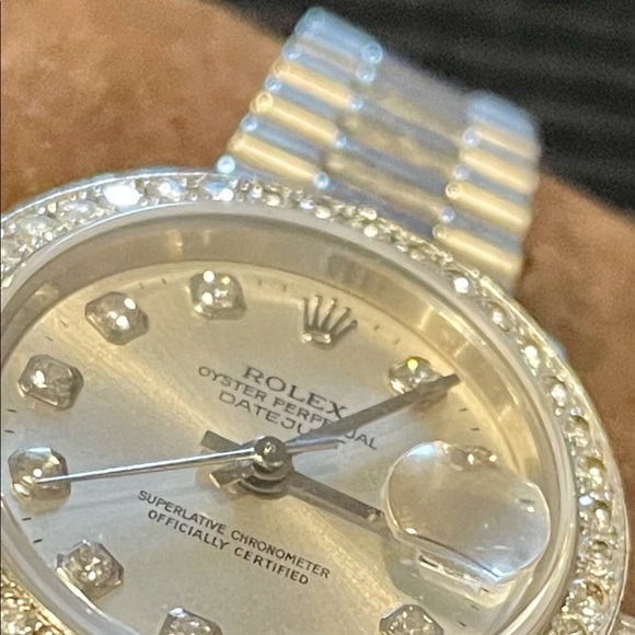 ROLEX Ladies President Platinum with Diamond Bezel - Picture 4 of 14